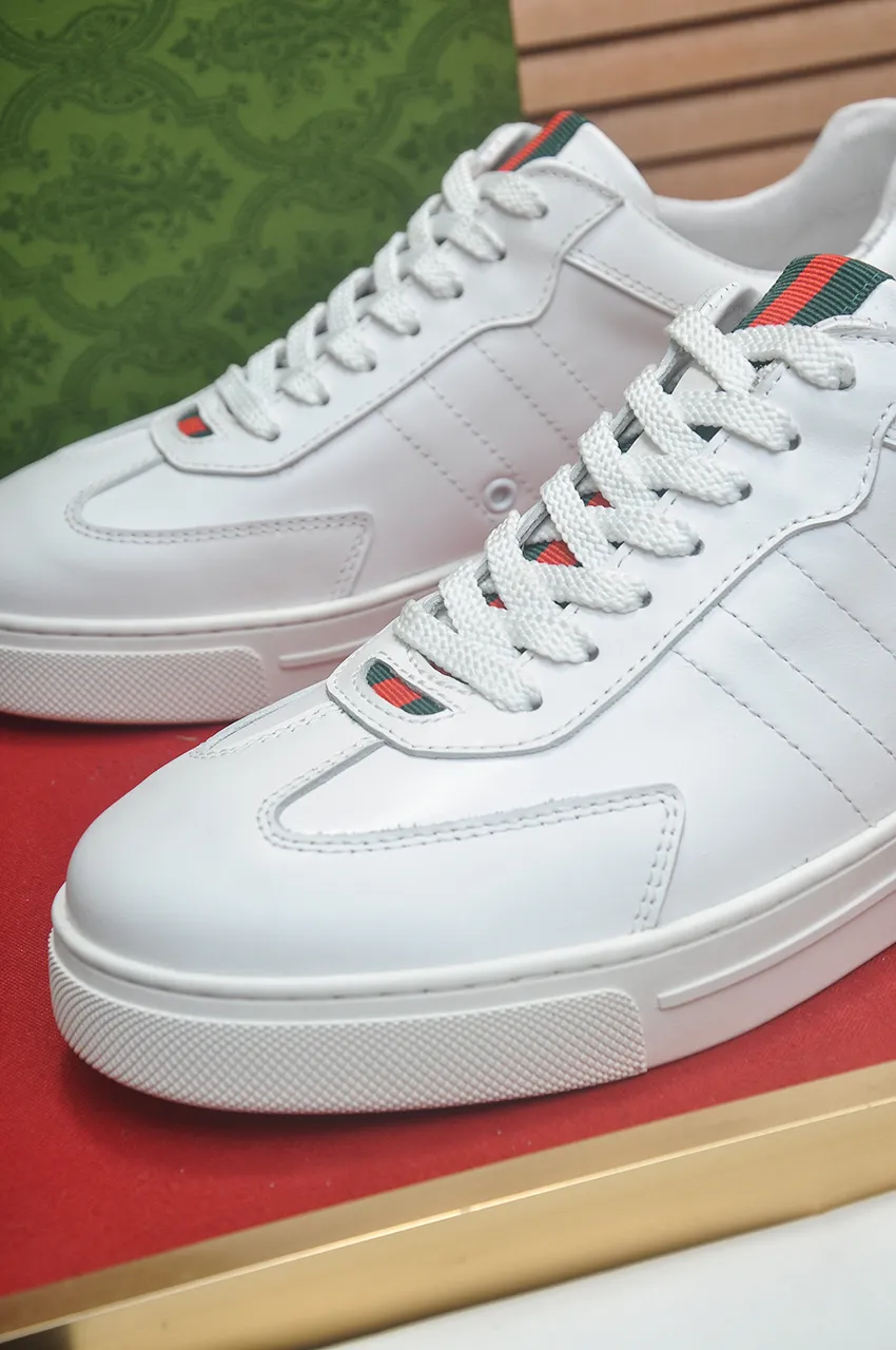 Men's men's shoes💰420💶[GUCCI Gucci] official website 1:1 men's sports shoes are now on the market, using original Gucci fabric + gluten lining, plus the official website original 1:1 comfortable outsole. Fashionable and versatile, super comfortable and breathable. 5 colors available, standard shoe size 38/45 (custom-made sizes 45 are non-refundable)